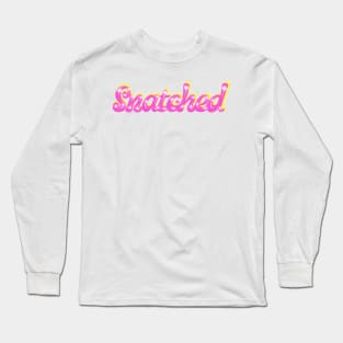 Snatched in Pink with Sparkles Long Sleeve T-Shirt